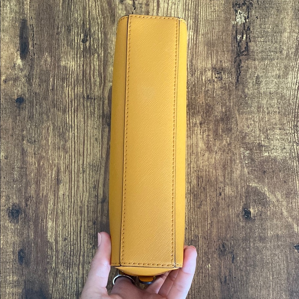 Michael Kors Yellow Saffiano Zip-Around Wallet - Picture 2 of 5